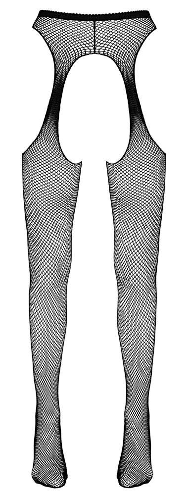 Cottelli LEGWEAR Straps-Strumpfhose aus feinmaschigem Netzmaterial