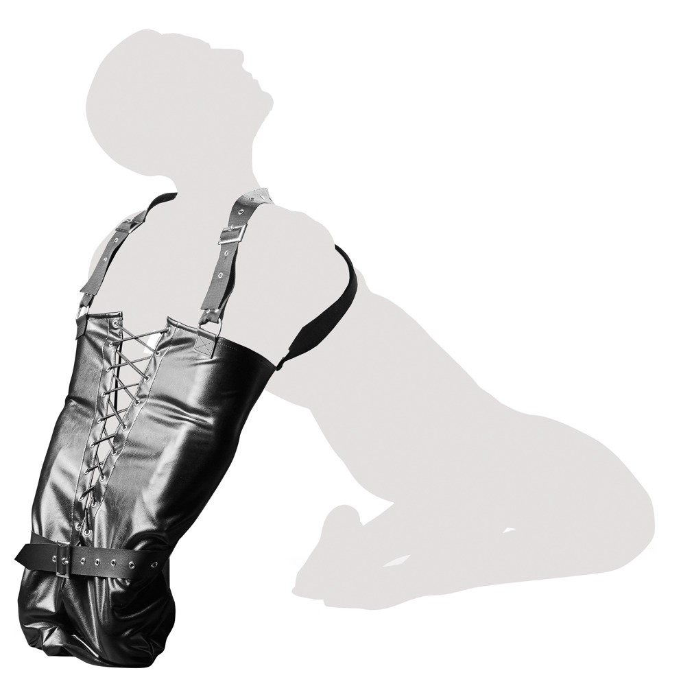 fetish collection Armsack aus Lederimitat mit verstellbaren Schulterriemen